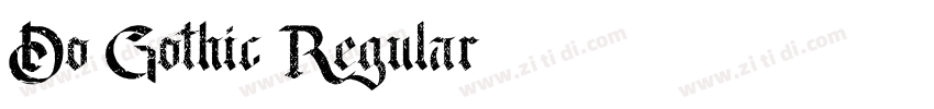 Do Gothic Regular字体转换